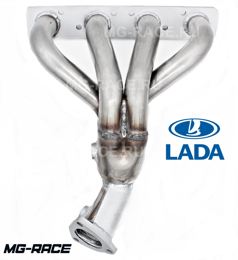 тюнинг комплект выхлопной системы mg-race для lada vesta 1.8 л.