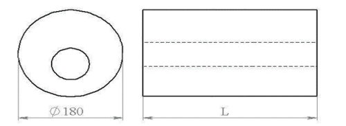 Глушитель круглый 180  мм длина 300 мм U18I30052 прямоточный